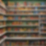 A vibrant display of household essentials at Dollar Tree showcasing various categories