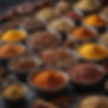 Assorted Global Spices An assortment of global spices displayed creatively