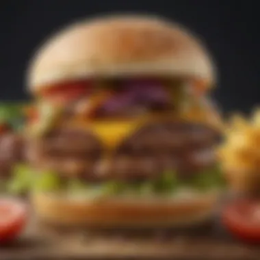 Delicious Hamburger Meat Dish Delicious hamburger meat dish with toppings