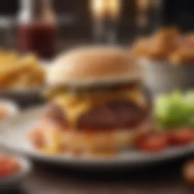 Hearty Hamburger Meat Meal Hearty hamburger meat meal on a plate