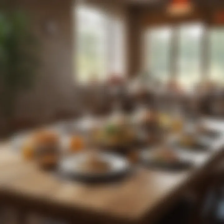 A table set for dining, highlighting the balance between enjoyment and health.