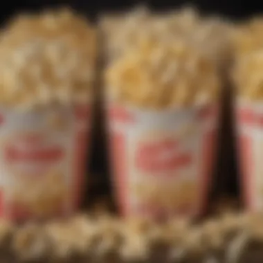 A comparison of popcorn types with nutritional labels