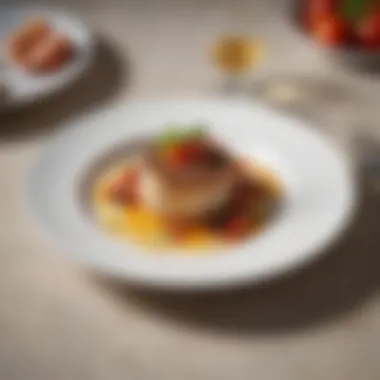 Gourmet Low Carb Delight Elegant plated dish showcasing gourmet low carb ingredients