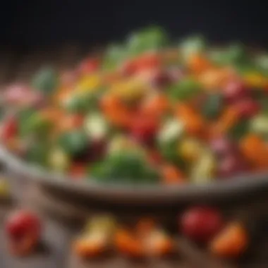 Fresh and vibrant low carb vegetable medley