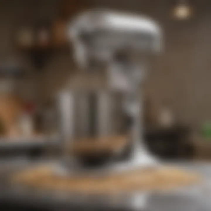 Industrial mixer used for dough preparation