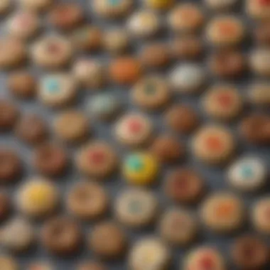 Diverse Cookie Varieties and Decorations An array of cookies showcasing different varieties and decorations