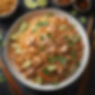 Pad Thai: A Culinary Icon A beautifully arranged plate of Pad Thai, a famous noodle dish from Thailand