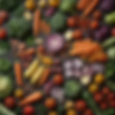 Low-Carb Vegetable Selection A vibrant assortment of low-carb vegetables