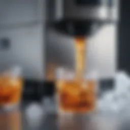 Modern ice maker showcasing advanced technology