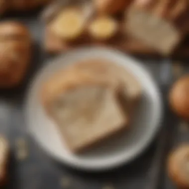 Freshly baked allergy-free bread sliced and presented on a plate.