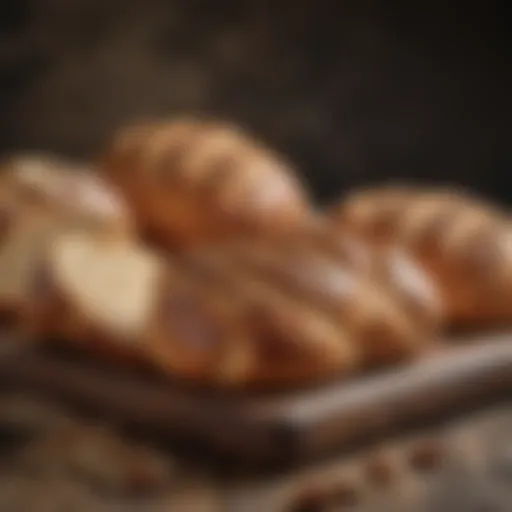 A variety of allergy-free bread types displayed on a rustic wooden table.