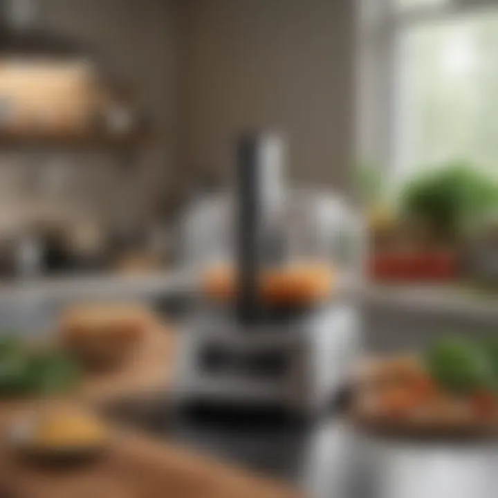 A well-maintained food processor ready for use