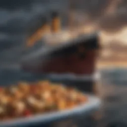 Dramatic scene from Titanic highlighting the ship's splendor
