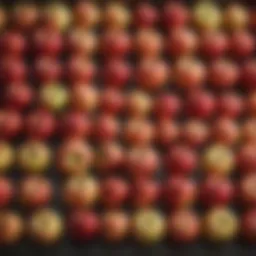 A vibrant display of various apple varieties ideal for baking