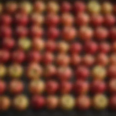 Diverse Baking Apples A vibrant display of various apple varieties ideal for baking