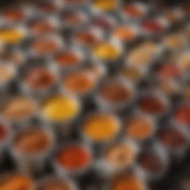 Diverse BBQ Sauces and Rubs An array of BBQ sauces and rubs highlighting the culinary diversity.