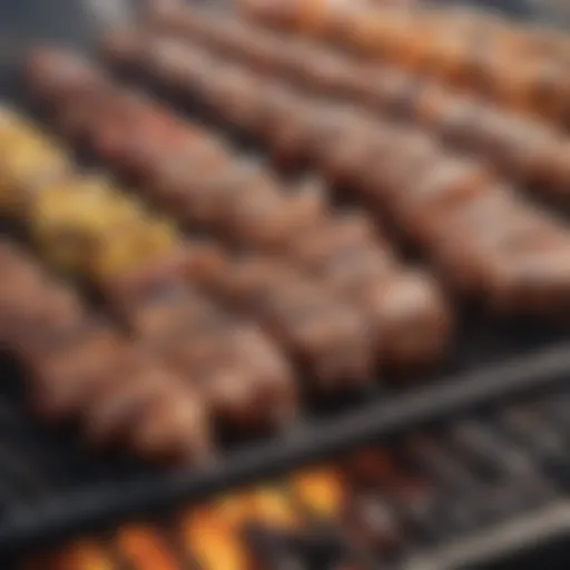 A vibrant outdoor BBQ festival in the Bronx showcasing various grills.
