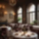 Elegant interior of a renowned Italian restaurant