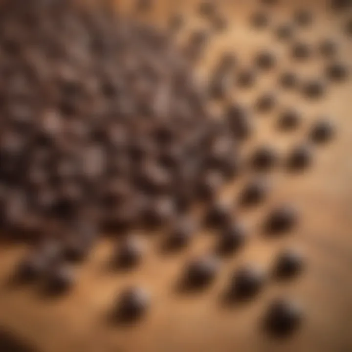 Selection of various espresso bean origins displayed on a wooden table