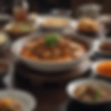 Cultural Significance of Chinese Dining An elegant dining setting featuring Chinese cuisine, highlighting cultural significance.