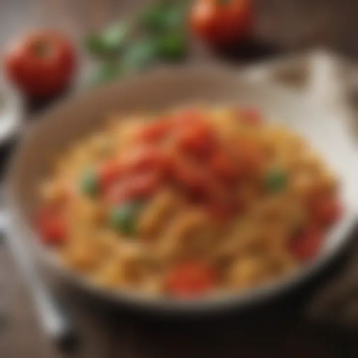 Delicious pasta dish featuring canned tomatoes as a base