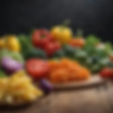Colorful Low-Carb Vegetables A vibrant assortment of fresh vegetables showcasing the beauty of low-carb ingredients.