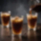 A rich assortment of coffee syrups showcasing various flavor infusions