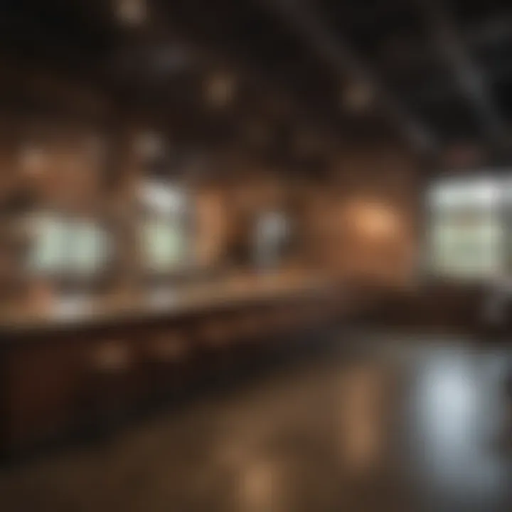 A warm and inviting interior ambiance of Corky BBQ
