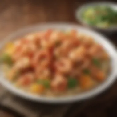 Vibrant Shrimp Dish Presentation Delicious shrimp dish from Applebee's showcasing vibrant colors and enticing presentation