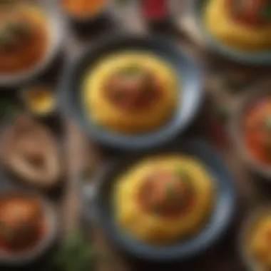 Gourmet Presentation of Spaghetti Squash A colorful plate of spaghetti squash dish with various toppings