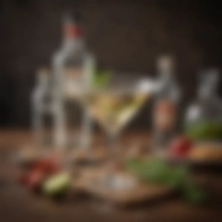 Ingredients for crafting the perfect martini