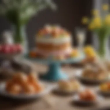 Sweet Celebrations: Easter Desserts from the East A vibrant display of Easter desserts typical in Eastern celebrations