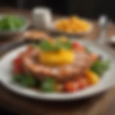 A beautifully presented dish illustrating meal variety