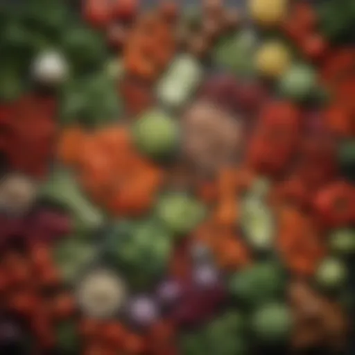 Colorful assortment of fresh vegetables from Safeway