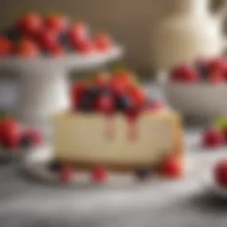 Creamy Philadelphia cheesecake topped with fresh berries