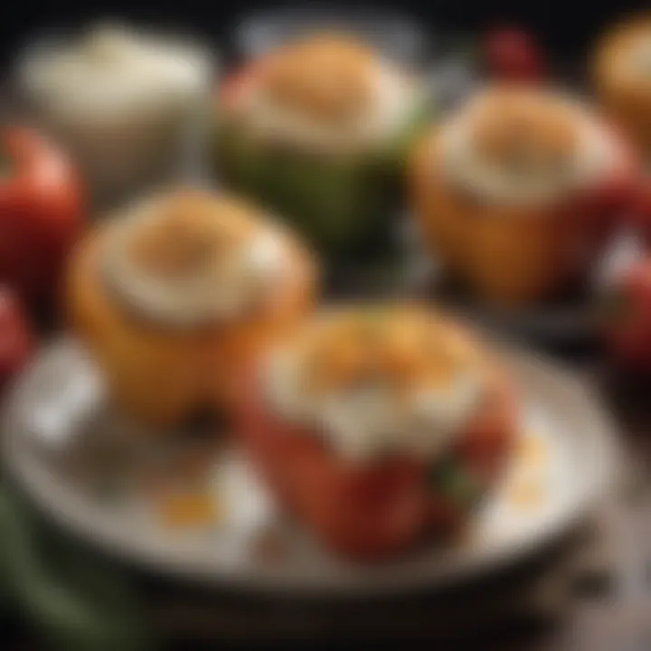 Savory stuffed peppers with Philadelphia cream cheese filling
