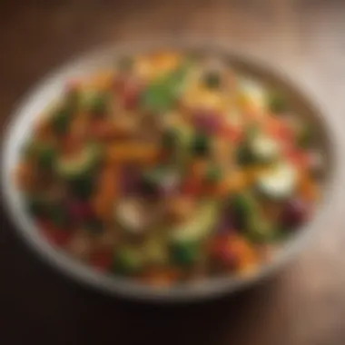 Colorful Vegetable Stir-Fry A hearty vegetable stir-fry bursting with colors and textures
