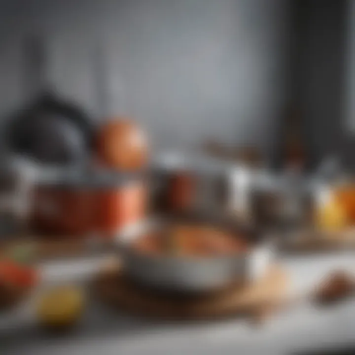 A collection of premium European cookware showcasing intricate design and craftsmanship