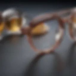 Different types of eyeglass lenses showcasing clarity and durability