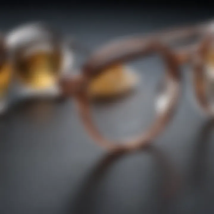 Different types of eyeglass lenses showcasing clarity and durability