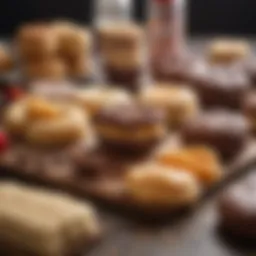 A vibrant display of assorted paleo treats including coconut macaroons and fruit bars