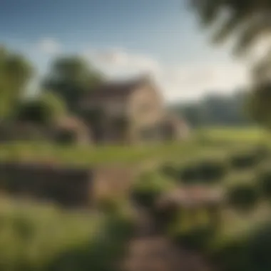 A picturesque landscape of the French countryside