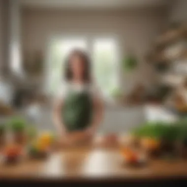 A serene kitchen environment reflecting the joy of plant-based cooking.