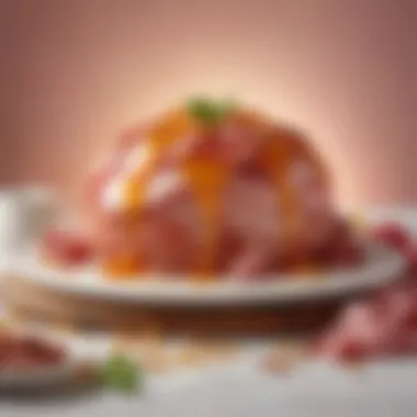 Creative Ingredients for Honey Baked Ham Desserts A vibrant spread of ingredients used in honey baked ham desserts, highlighting creativity.