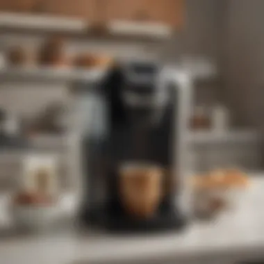 Stylish Keurig coffee pot on display