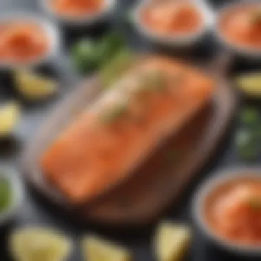 Culinary Masterpieces Featuring Koho Salmon Delicious Koho salmon dishes showcasing culinary creativity