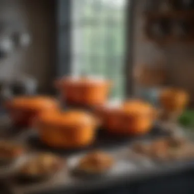 Cared-for Le Creuset pieces, emphasizing maintenance and longevity