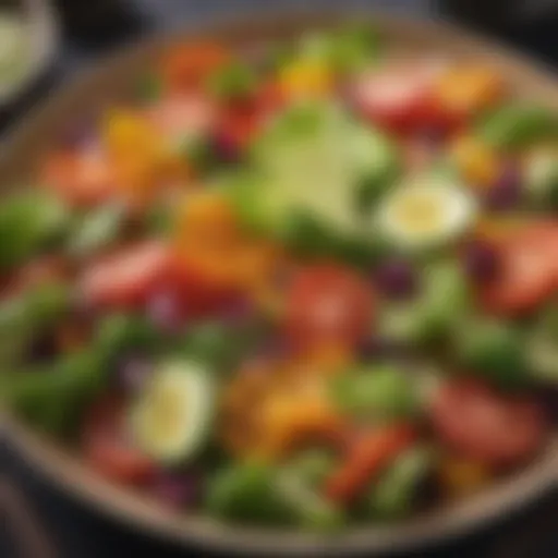 A vibrant salad showcasing an array of fresh vegetables