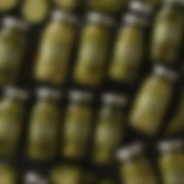 A vibrant assortment of McClure Pickles products on display