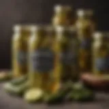 Vintage McClure Pickles jars showcasing the brand's heritage